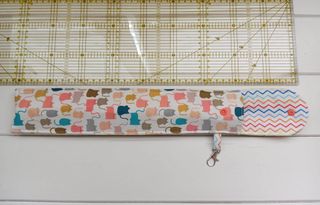 Funda tela flauta dulce escolar gatos