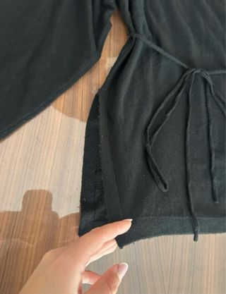 Jersey Zara Negro Manga Ancha