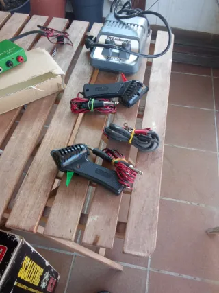 Mandos y transformador Scalextric antiguos