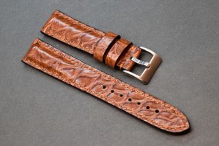 Correa de reloj premium textura cocodrilo