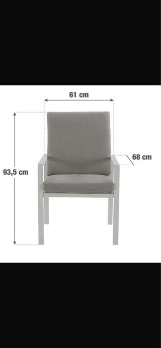 Mesa y 4 Sillas Jardín Metal