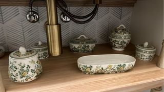 Juego tocador porcelana San Claudio