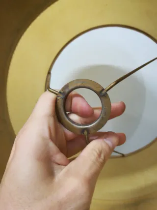 Tulipa lámpara vintage tela y terciopelo