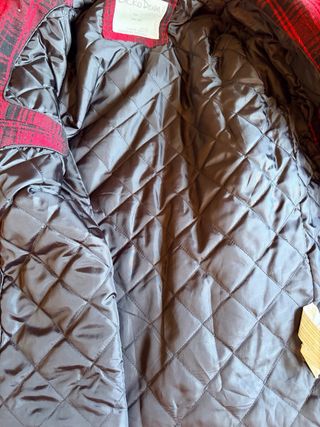 Chaqueta cuadros roja hombre Talla L