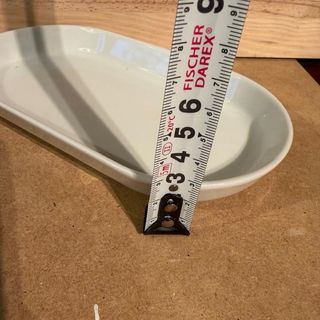 Bandeja Ovalada Cerámica Ikea Blanca