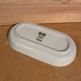 Bandeja Ovalada Cerámica Ikea Blanca