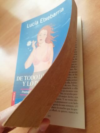 Libro Lucía Etxebarria: De todo lo visible y lo...