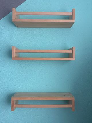 Estanterías de madera para pared