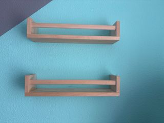 Estanterías de madera para pared