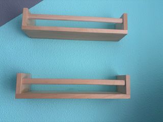 Estanterías de madera para pared