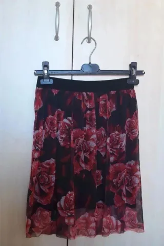 Gonna midi floreale Made in Italy