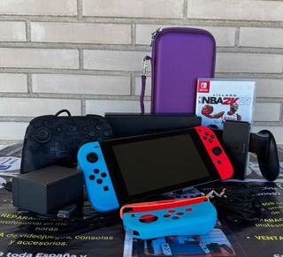 Nintendo Switch Azul/Rojo + Accesorios