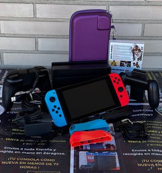 Nintendo Switch Azul/Rojo + Accesorios