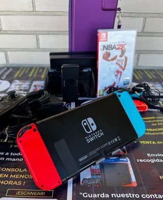 Nintendo Switch Azul/Rojo + Accesorios