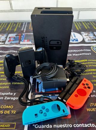 Nintendo Switch Azul/Rojo + Accesorios