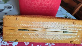 Borsa bauletto vintage vimini