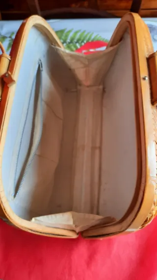 Borsa bauletto vintage vimini
