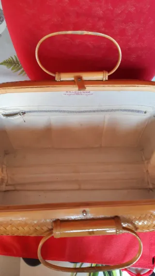 Borsa bauletto vintage vimini