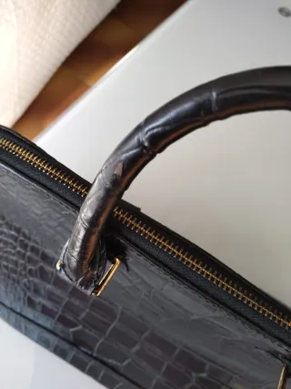 Bolso Louis Vuitton Negro Cocodrilo
