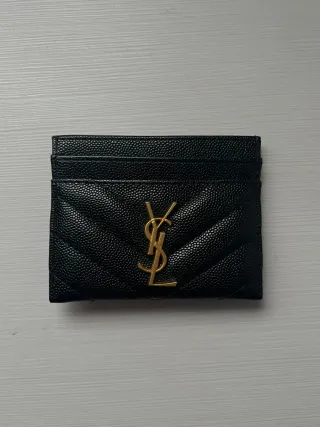 Cartera YSL Negra y Dorada
