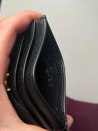 Cartera YSL Negra y Dorada