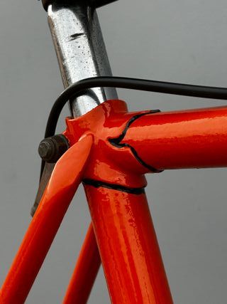 Bici paseo naranja única Talla XL ruedas grandes