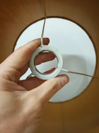 Pantalla lámpara vintage dorada