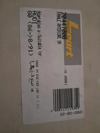 AUDI 80. PILOTO DELANTERO IZQUIERDO.