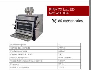 Horno Pira 70 Lux