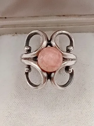 Anello Argento 925 Ottaviani corallo regolabile