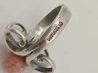 Anello Argento 925 Ottaviani corallo regolabile