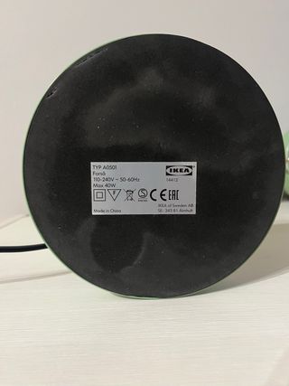 Flexo verde metálico Ikea Forså