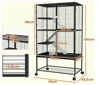 Jaula grande para mascotas