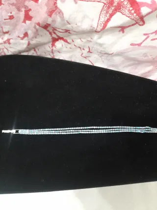 Bracciale acciaio 3 fili strass multicolor