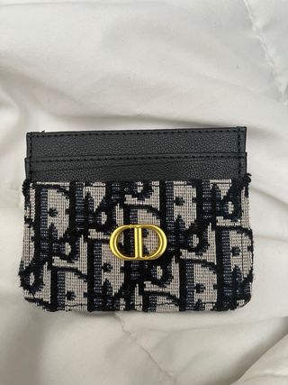 Tarjetero Dior Beige y Negro