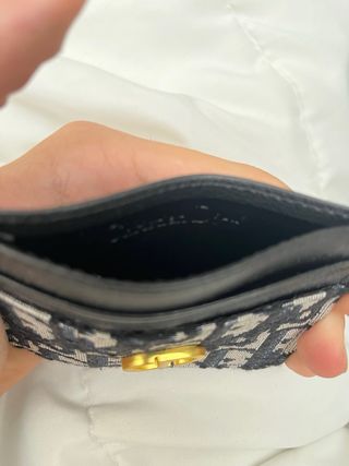 Tarjetero Dior Beige y Negro