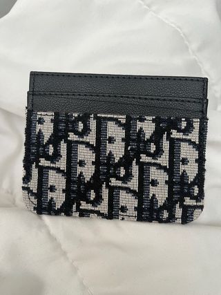 Tarjetero Dior Beige y Negro