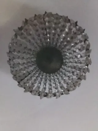 Lámpara de techo antigua cristal y metal