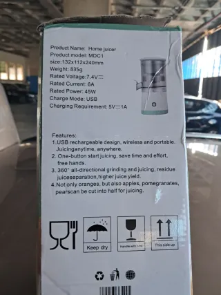 Exprimidor Cítricos Portátil USB