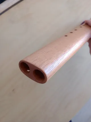 NUEVA Flauta Nativa Doble Artesanal