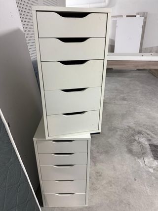 Cajoneras de escritorio blancas