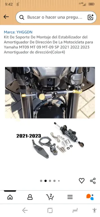 Kit Soporte Amortiguador Yamaha MT09