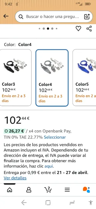 Kit Soporte Amortiguador Yamaha MT09