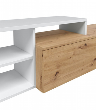 Mueble De Salón 221 Cm. Roble Nodic Y Blanco Arti