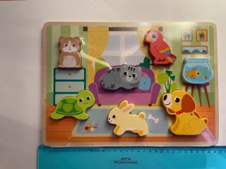 Puzzle in legno con animali