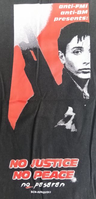 Camiseta anti-FMI No Justice No Peace