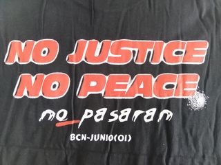 Camiseta anti-FMI No Justice No Peace