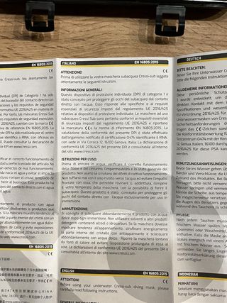 Maschera Cressi Mono-Lens Miele