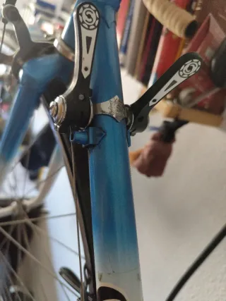 Bicicleta Orbea Clásica Azul y Blanca
