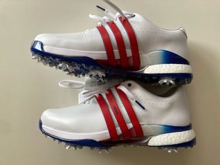 Adidas Tour Golf 360 Zapatillas Blancas Rojas
